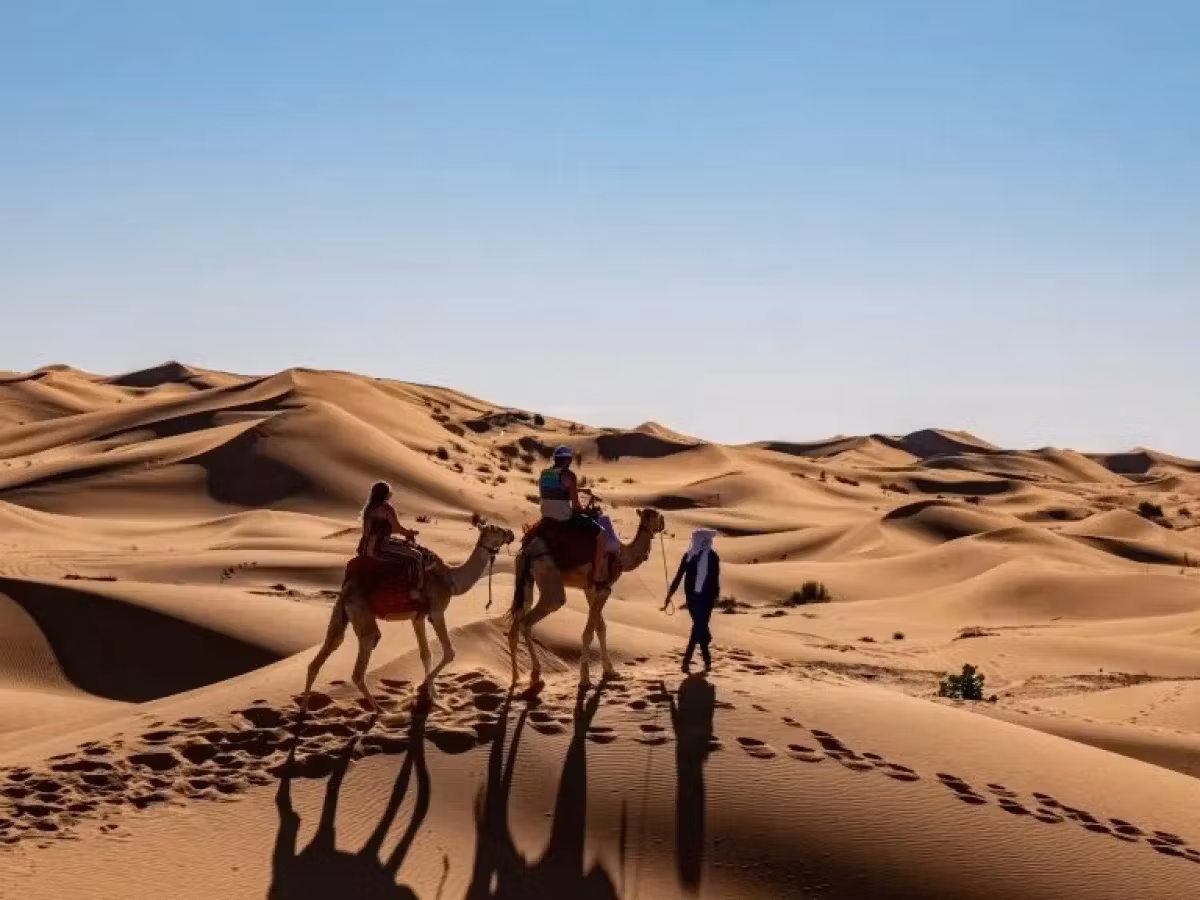 Two-night camel trek in Erg Chebbi Sahara Desert, Merzouga, Morocco