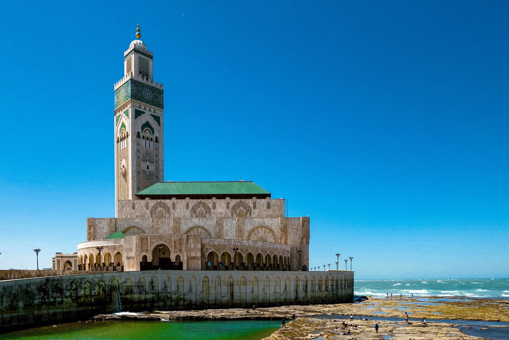 Hassan II Mosque Ocean View