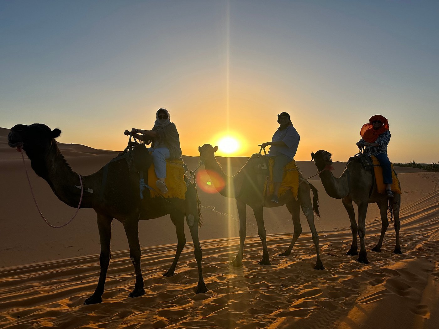 Sunset camel ride