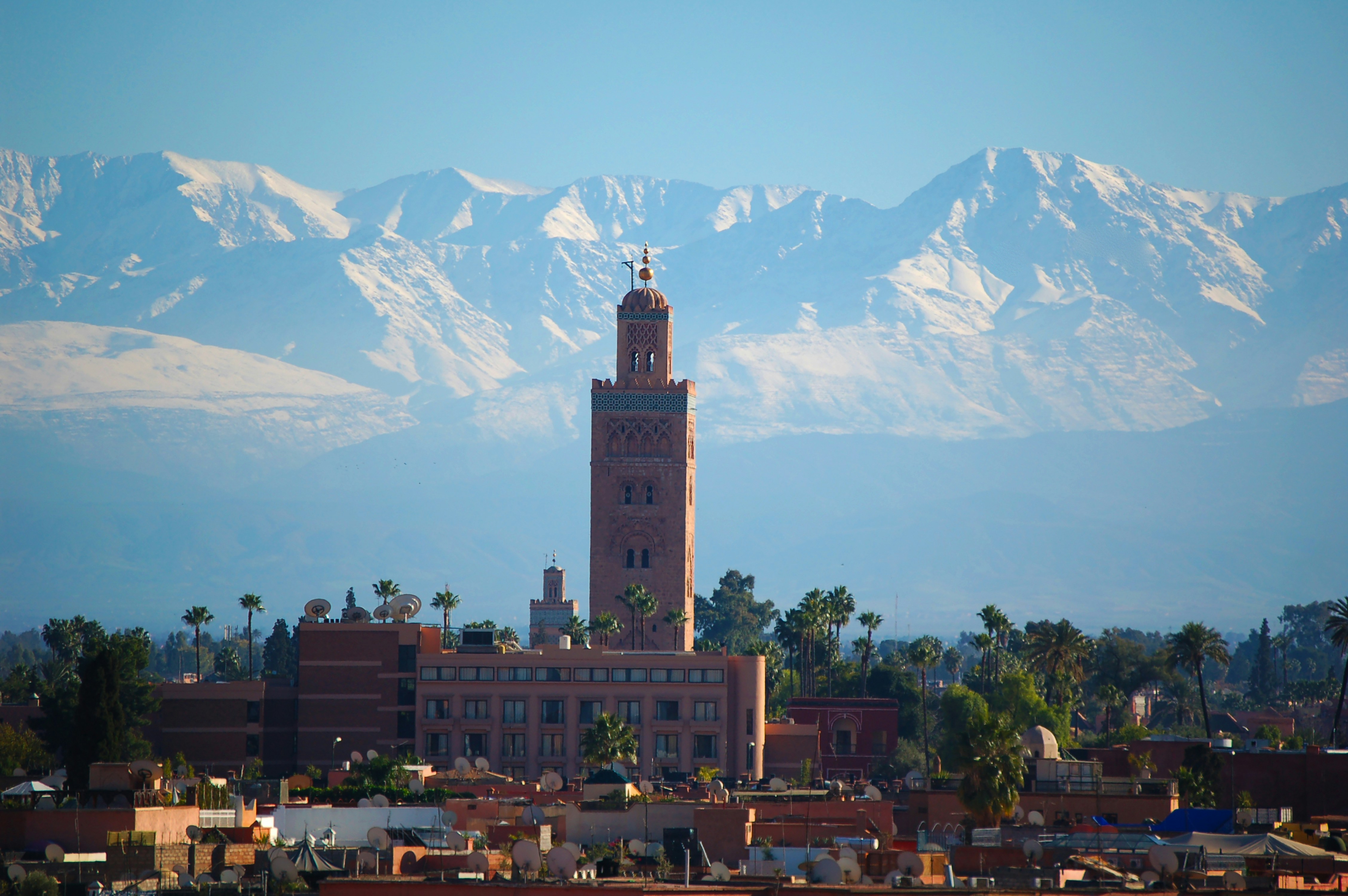 The high atlas mountains