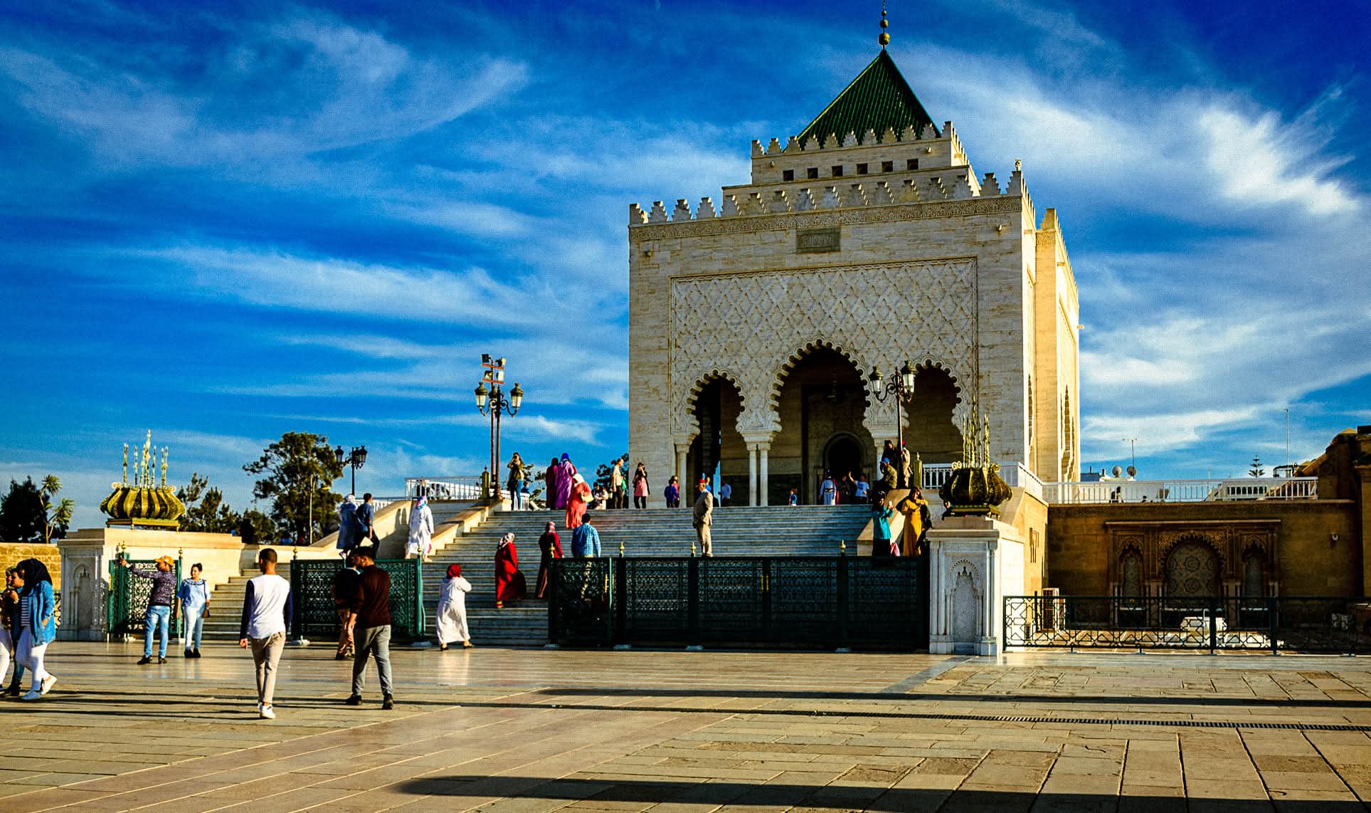 mohammed v mausoleum in rabat